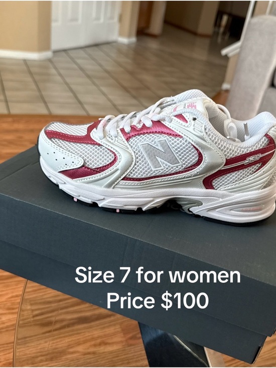 New Balance Women's Athletic Sneakers - White and Pink